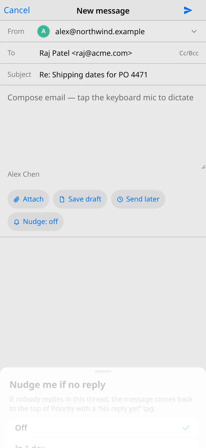 Nudge picker